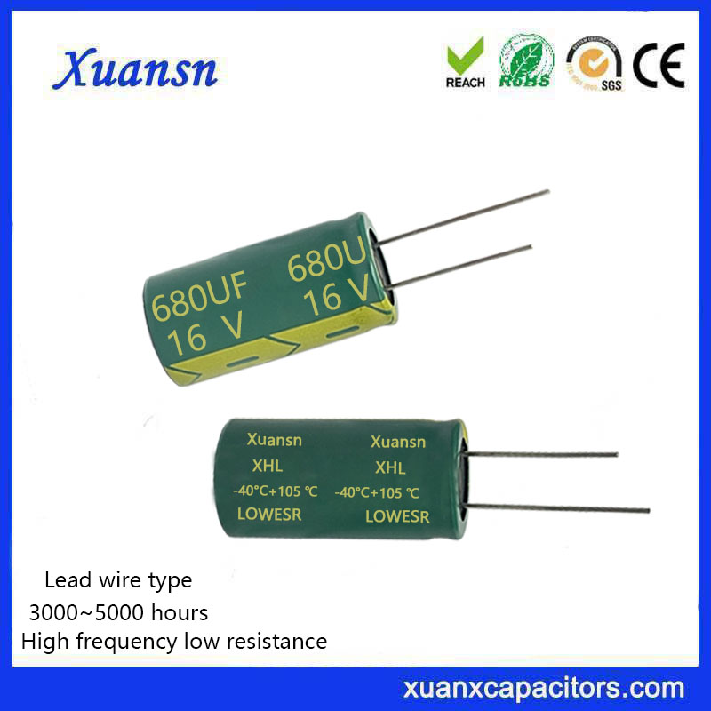 680UF 16V Electrolytic Capacitor